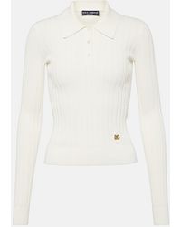 Dolce & Gabbana - Long-Sleeved Polo Shirt - Lyst