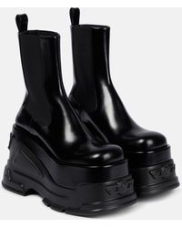 Versace - Medusa Anthem Leather Ankle Boots - Lyst