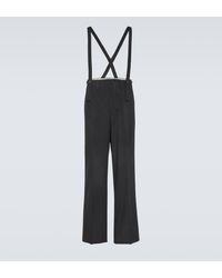 Visvim - Tupper Wool And Linen Pants With Suspenders - Lyst