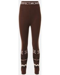 Perfect Moment - Nordic Intarsia High-Rise Wool Leggings - Lyst