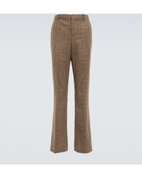Loewe - X Howl's Moving Castle Karierte High-Rise-Hose Aus Wolle - Lyst