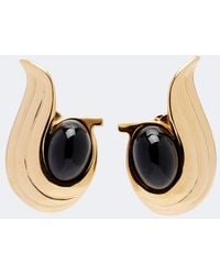 Ferragamo - Embellished Clip-On Earrings - Lyst