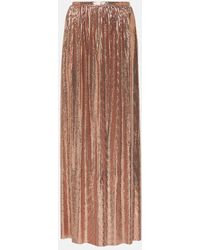 Rabanne - Metallic Mesh Maxi Skirt - Lyst