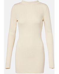 AYA MUSE - Elowen Open-Back Silk-Blend Minidress - Lyst