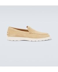 Tod's - Slip-on Suede Loafers - Lyst