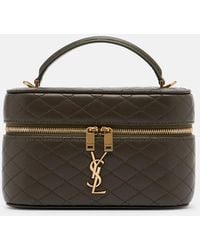 Saint Laurent - Gaby Leather Vanity Bag - Lyst
