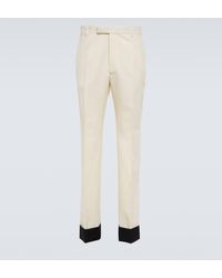 Gucci - Straight Wool And Mohair Suit Pants - Lyst