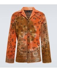 Alanui - Bandana Piquet Jacquard Cotton Shirt - Lyst