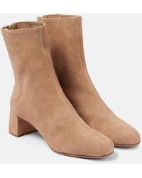 Aquazzura - Saint Honore 50 Suede Ankle Boots - Lyst