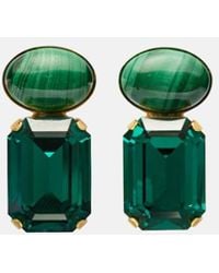 Jennifer Behr - Elin Crystal-Embellished-Plated Earrings - Lyst