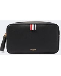 Thom Browne - Leather Toiletry Bag - Lyst
