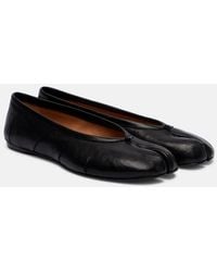 Maison Margiela - Tabi New Leather Ballet Flats - Lyst