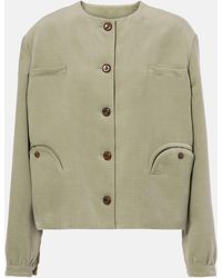 Blazé Milano - Jealousy Gliss Cotton And Linen Jacket - Lyst