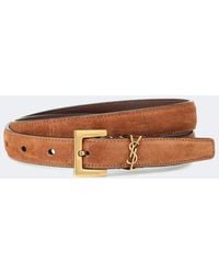 Saint Laurent - Cassandre 20 Suede Belt - Lyst