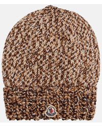 Moncler - Muetze Mouline Aus Schurwolle - Lyst
