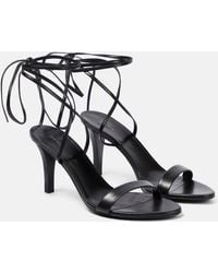 The Row - Maud Leather Sandals - Lyst
