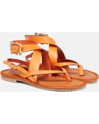 Zimmermann - Leather Thong Sandals - Lyst