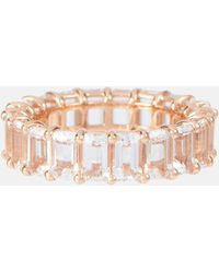 SHAY - 18kt Rose Gold Eternity Ring With Topaz - Lyst