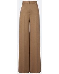 Max Mara - Camel Hair And Wool-Blend Wide-Leg Pants - Lyst