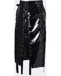 Simone Rocha - Patchwork Sequined Lace Midi Skirt - Lyst