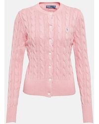 Polo Ralph Lauren - Cable-Knit Cotton Cardigan - Lyst