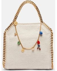 Stella McCartney - Falabella Mini Embellished Top-Handle Bag - Lyst