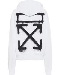 Off-White c/o Virgil Abloh Hoodie aus Baumwoll-Jersey - Weiß