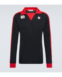 Wales Bonner - Paneled Jersey Polo Top - Lyst
