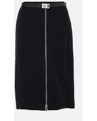 Ferragamo - Gonna A Tubino Con Cintura E Zip - Lyst