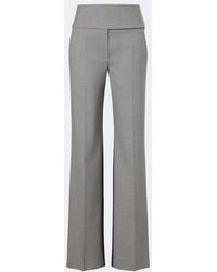 Sportmax - Gerade Hose Aus Schurwolle - Lyst
