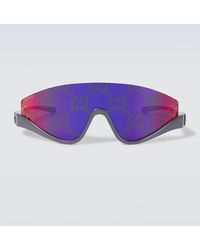 Gucci - Shield Acetate Sunglasses - Lyst