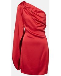 Stella McCartney - One-Shoulder Satin Minidress - Lyst