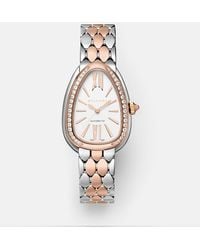 BVLGARI - Uhr Serpenti Seduttori Mit 18Kt Rosegold, Diamanten Und Rubellit - Lyst
