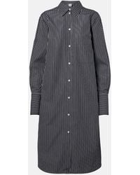 TOTEME - Striped Cotton Poplin Shirt Dress - Lyst