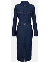 7 For All Mankind - Denim Shirt Dress - Lyst