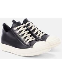 Rick Owens - Sneaks Low Leather Sneakers - Lyst