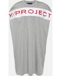 Y. Project - Logo Cotton Jersey Minidress - Lyst