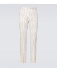 Tom Ford - Dyllan Pinstripe Wool And Silk Suit Pants - Lyst
