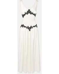 Gabriela Hearst - Highland Embroidered Silk And Wool Gown - Lyst