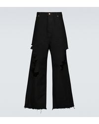 Balenciaga Destroyed baggy Trousers - Black