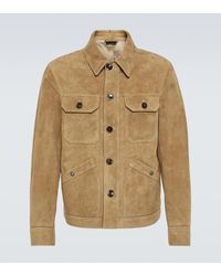 Tom Ford - Suede Field Jacket - Lyst