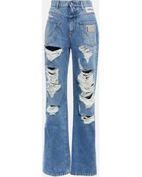 Dolce & Gabbana X Kim - Jeans distressed - Blu