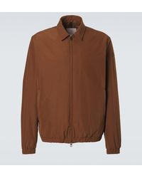 Moncler - Socot Leather-Trimmed Blouson Jacket - Lyst