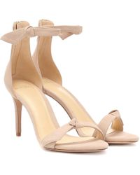 Alexandre Birman Clarita Suede Sandals - Natural