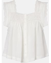 Citizens of Humanity - Mia Lace-Trimmed Top - Lyst