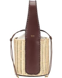 Max Mara Aisha Straw Basket Bag - Brown