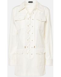 Tom Ford - Cotton And Silk Minidress - Lyst