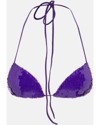 LAQUAN SMITH - Brassiere a sequins - Lyst