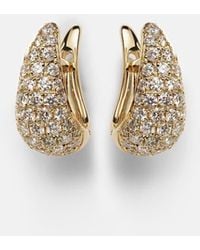 Anita Ko - Claw 18Kt Earrings With Diamonds - Lyst
