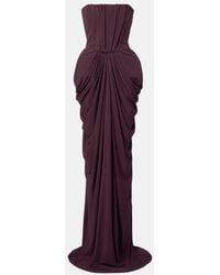 Stella McCartney - Strapless Crepe Jersey Gown - Lyst